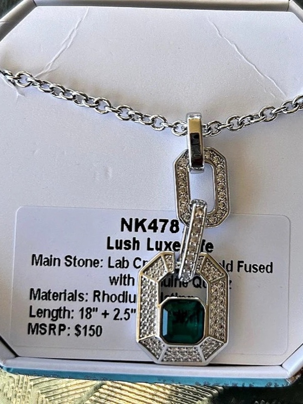 BP 2025 May birthday collection Lab-Created Emerald Fused with genuine quartz